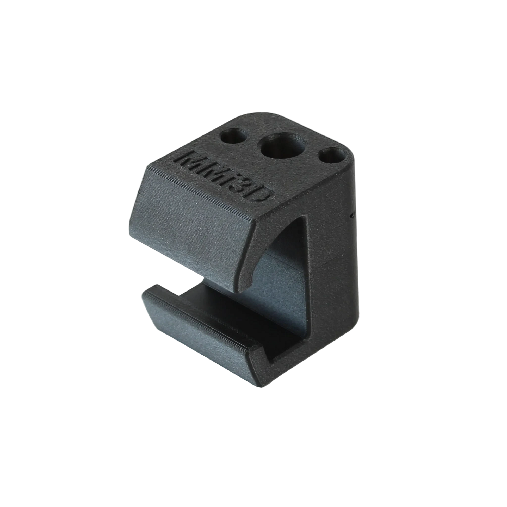 Detailansicht Buggyradhalter Croozer aus PETG-CF 3D-Druck zur sicheren Fixierung des Buggyrads